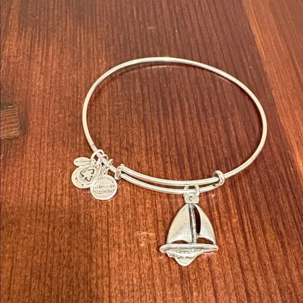 Alex And Ani Sailboat Silver Bracelet